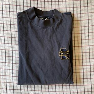 Vintage 90s Michigan Mock Neck Long Sleeve